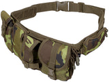 Ceinture-sacoche à six poches MFH en polyester réglable jusqu'à 110 cm