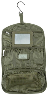 Trousse de toilette britannique à enrouler MFH en polyester 42 x 26 cm avec miroir