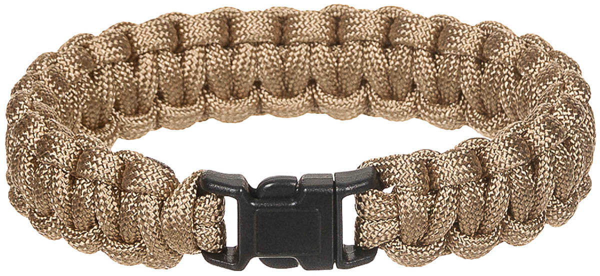 Bracelet en Parachute Cord MFH 19 mm à clip jusqu'à 270 cm de corde en polyester