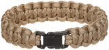 Bracelet en Parachute Cord MFH 19 mm à clip jusqu'à 270 cm de corde en polyester