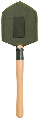 Pelle de campagne renforcée MFH manche bois 57 cm avec étui à passant