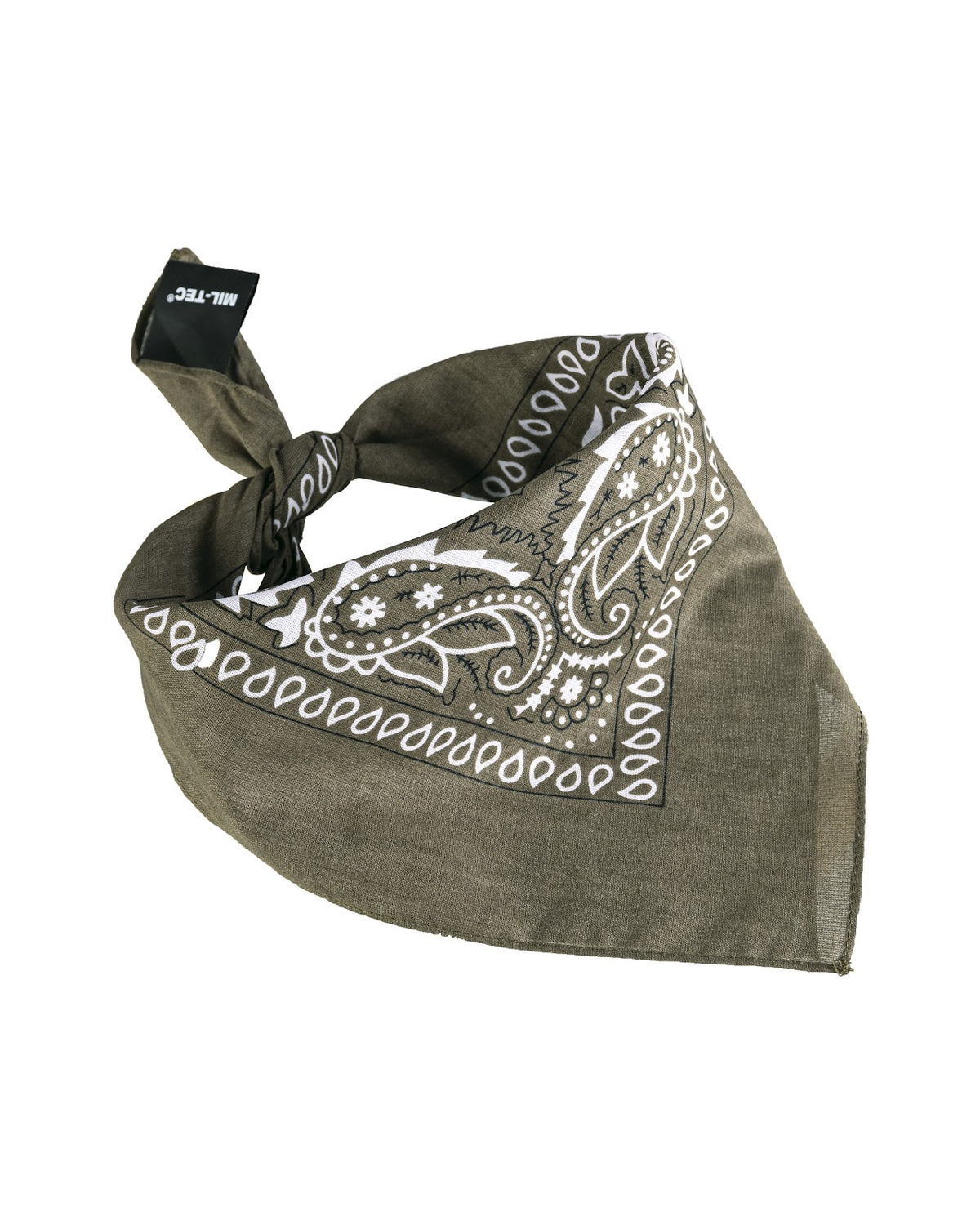 Bandana Mil-Tec type western en coton 54,5 x 54,5 cm à nouer au cou ou sur la tête