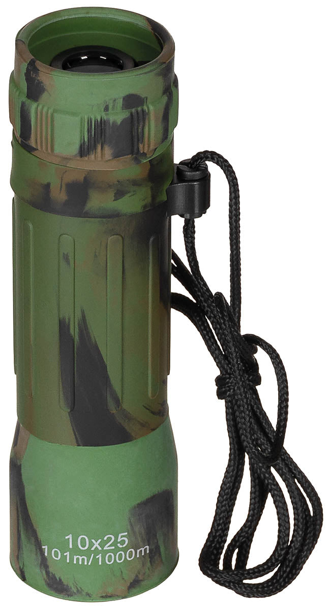 Monoculaire MFH 10 x 25 champ de 101 m à 1000 m avec pochette à passant