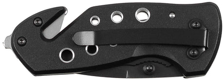 Couteau pliant compact Fox Outdoor lame tanto 5,5 cm brise-vitre et coupe-sangle