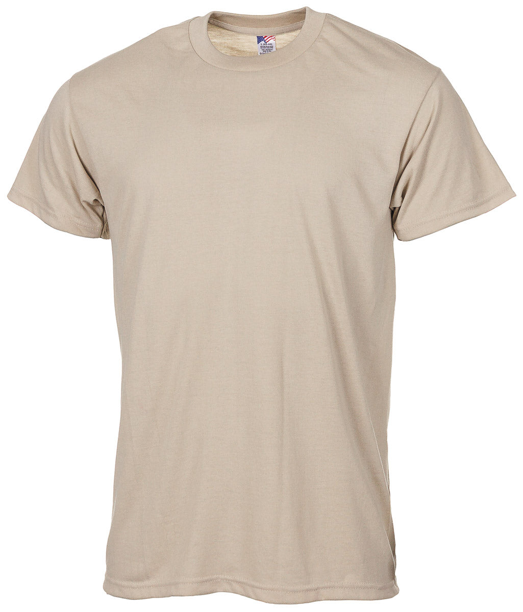 T-shirt américain tout polyester, surplus comme neuf pour le service et la vie courante