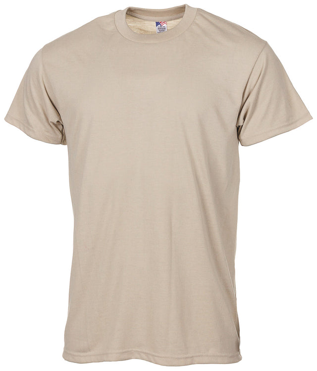 T-shirt américain tout polyester, surplus comme neuf pour le service et la vie courante
