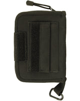 Porte-carnet Mil-Tec en polyester enduit PVC 18,5 x 13 cm avec mousqueton et porte-stylo