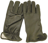 Gants en cuir français doublé, surplus comme neuf pour le froid et la manutention