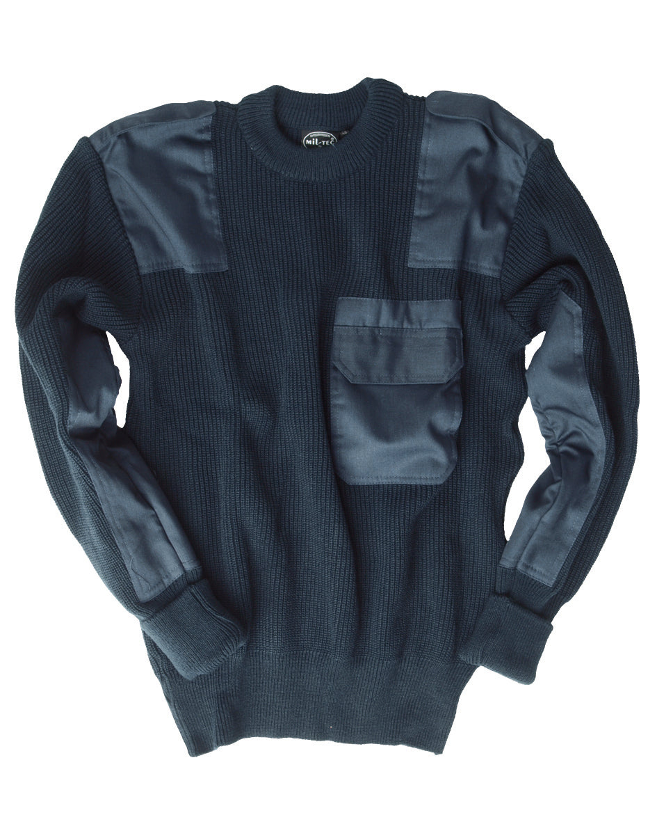 Pull Mil-Tec Bundeswehr en polyacrylique avec renforts de coudes et d'épaules