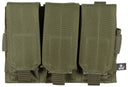 Porte-chargeur triple MOLLE MFH à quatre sangles de fixation, 25 x 19 x 5 cm