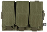 Porte-chargeur triple MOLLE MFH à quatre sangles de fixation, 25 x 19 x 5 cm