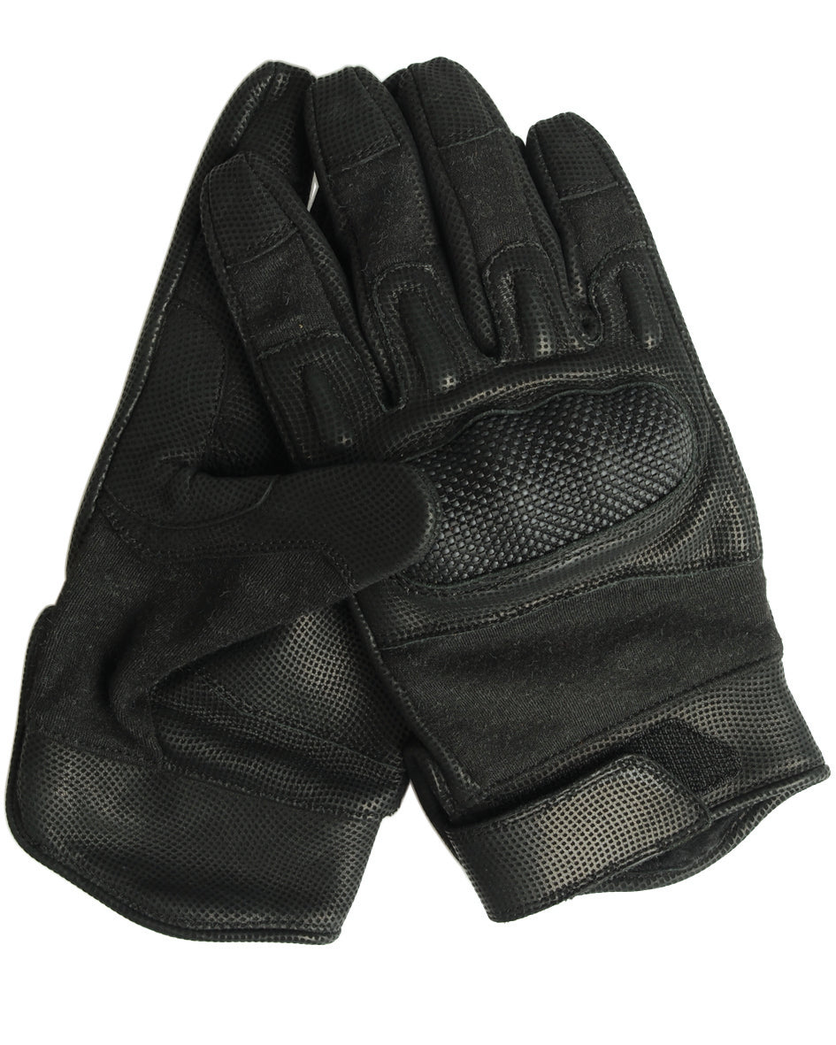 Gants d'intervention Mil-Tec en aramide Nomex et cuir coque de protection des articulations