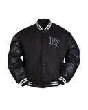 Blouson Mil-Tec NY Baseball ouaté 200 g/m² avec manches en similicuir et bords-côtes
