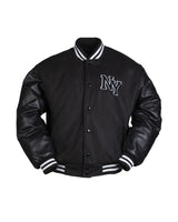 Blouson Mil-Tec NY Baseball ouaté 200 g/m² avec manches en similicuir et bords-côtes