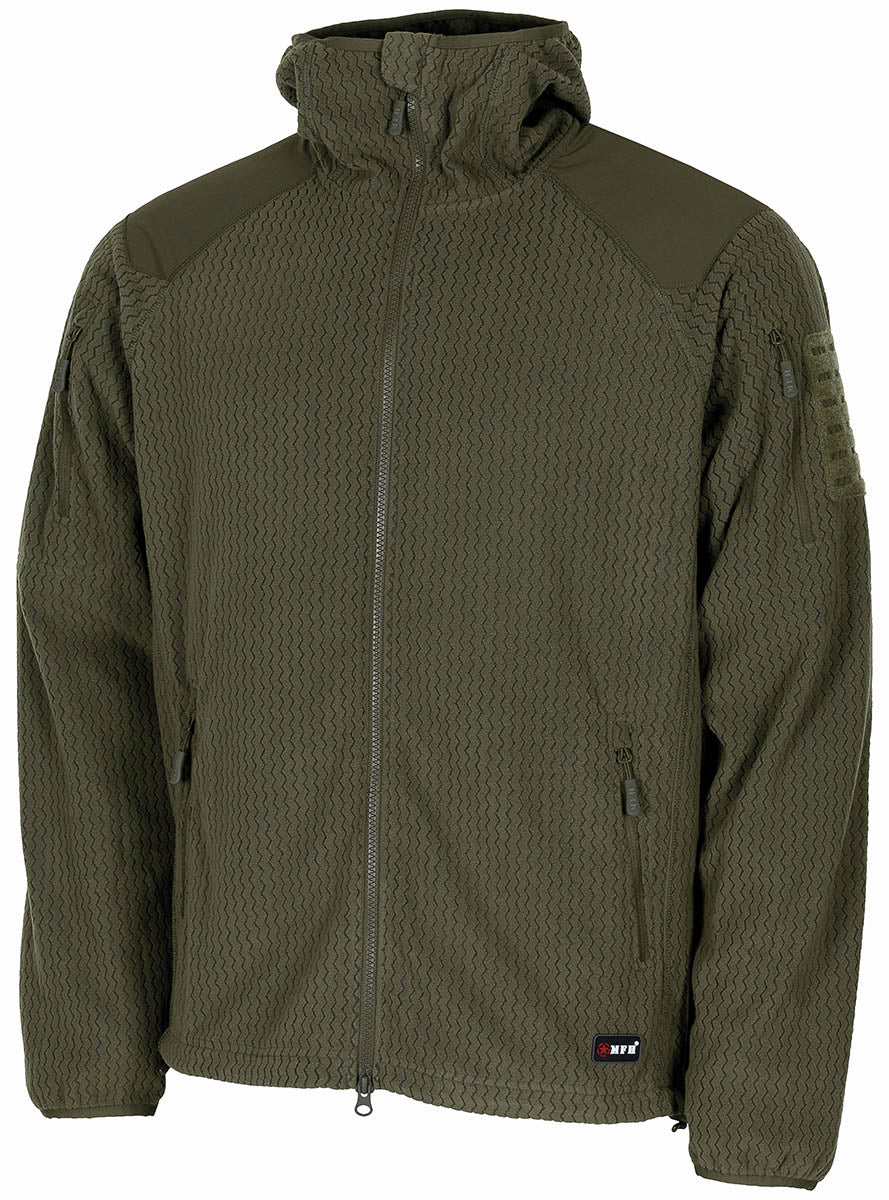 Veste polaire MFH ViperGrid à renforts d'épaules et de coudes résistants