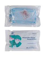 Masque de protection Mil-Tec à usage unique trois plis EN 14683 Type II stérile