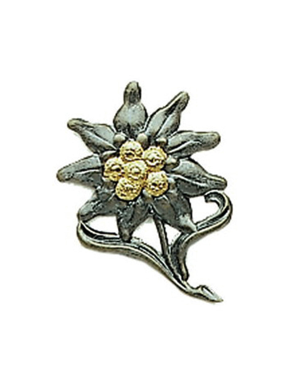 Insigne de béret Mil-Tec edelweiss Bundeswehr en métal frappé à épingler