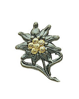Insigne de béret Mil-Tec edelweiss Bundeswehr en métal frappé à épingler