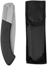 Scie pliante MFH Deluxe à lame inox 19 cm avec poignée caoutchoutée et étui