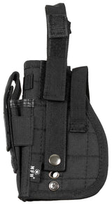 Holster MFH à port apparent sur passant MOLLE avec porte-chargeur latéral