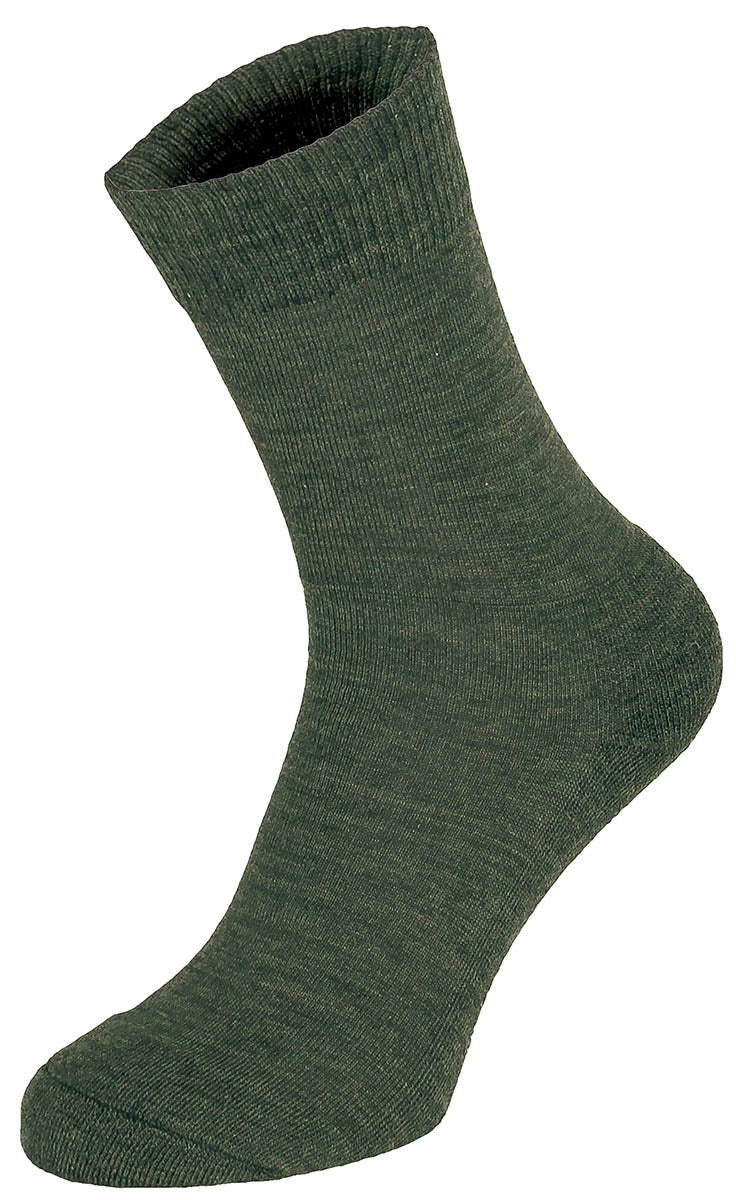Chaussettes MFH Merino à semelle bouclette talon et pointe renforcés 40 % laine