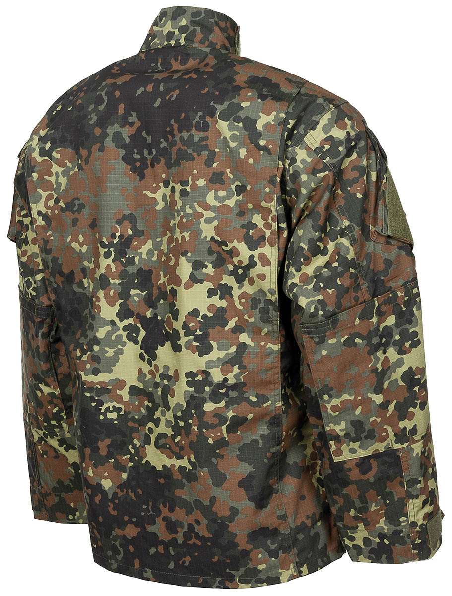 Veste de combat US ACU MFH Rip Stop 100 % coton col montant et poches de manche
