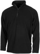 Pull Troyer MFH en micropolaire 200 g/m² col montant à glissière et protège-menton