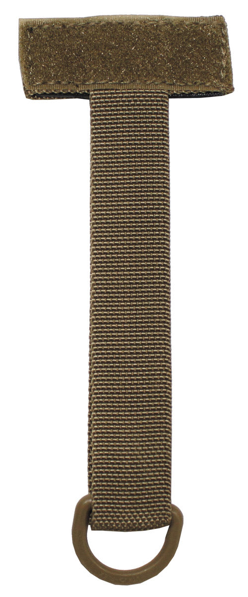 Porte-clés tactique MFH à adaptateur auto-agrippant de 13 cm avec anneau en D