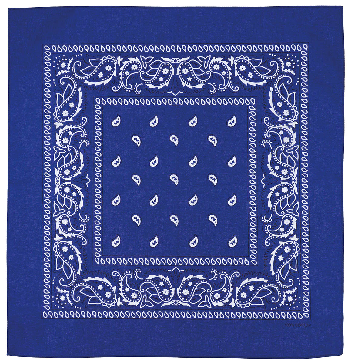 Bandana MFH en coton 55 x 55 cm, carré classique à porter au cou ou sur la tête