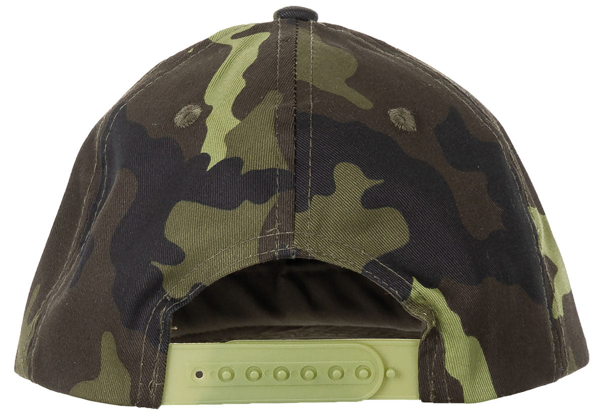 Casquette enfant MFH à visière préformée surpiquée, taille réglable et six aérations
