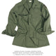Chemise de campagne type US en coton-polyester, cols assortis, stock ancien