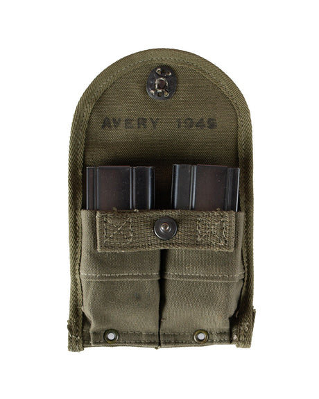 Porte-chargeur militaire type US pour chargeur 30 coups M1, stock ancien