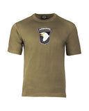 T-shirt imprimé 101st Airborne Mil-Tec en coton jersey simple 140 g/m²