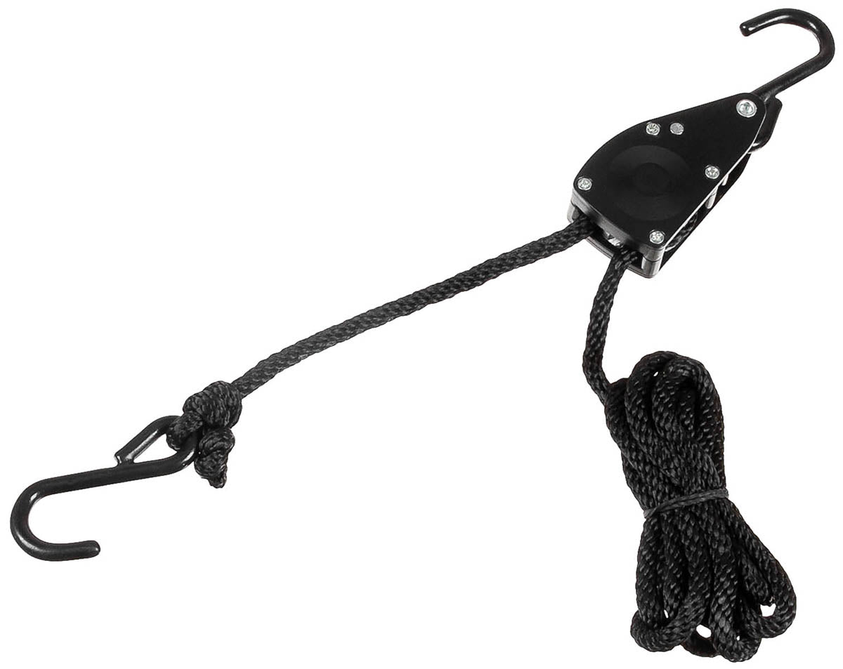 Tendeur à cliquet MFH en polyester 2 m à deux crochets acier enduit PVC