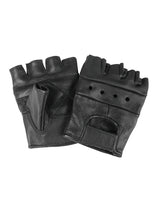 Gants mitaines Mil-Tec en cuir de bovin poignet auto-agrippant et aérations dorsales