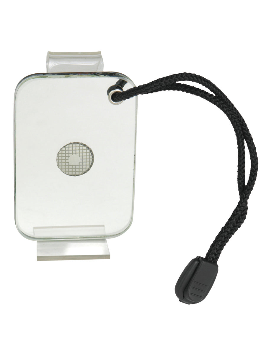 Miroir de survie US Mil-Tec 77 x 50 mm avec trou de visée et cordelette polypropylène