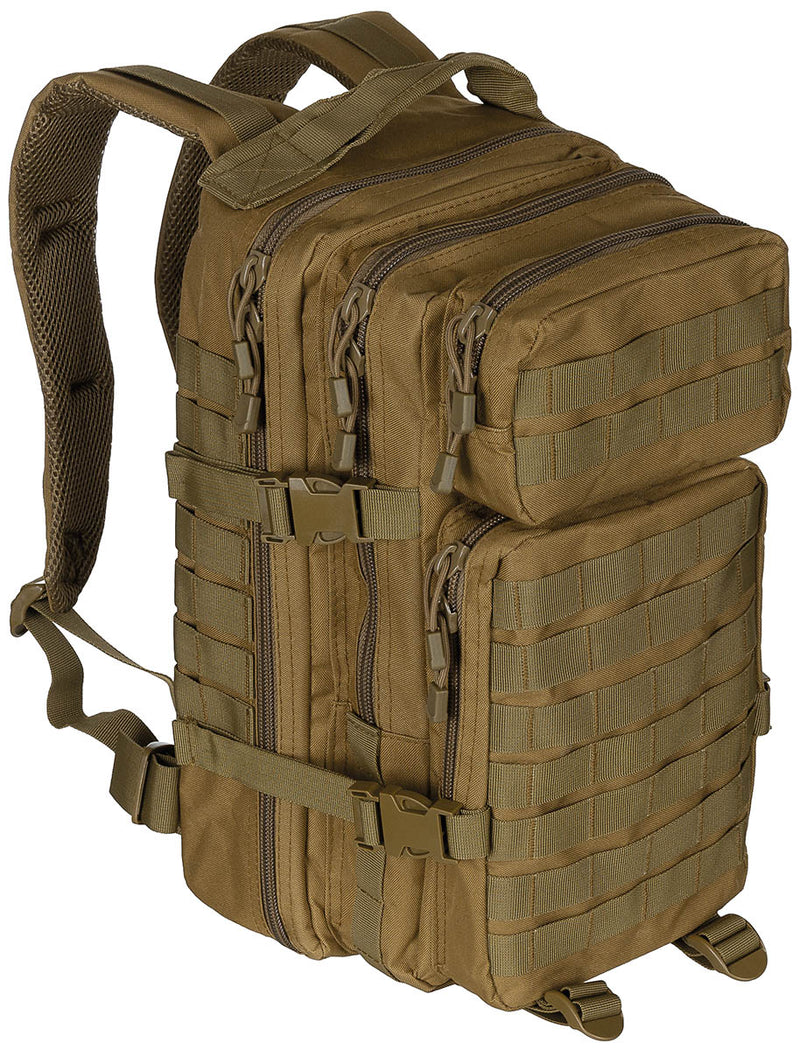 Sac à dos US Assault I Basic MFH 30 l en polyester avec ceinture ventrale amovible