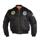 Blouson aviateur type MA1 Mil-Tec pour enfant garnissage polyester 160 g/m² avec écussons