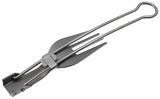 Fourchette pliante Fox Outdoor en titane 22 cm pesant 25 g avec filet de rangement