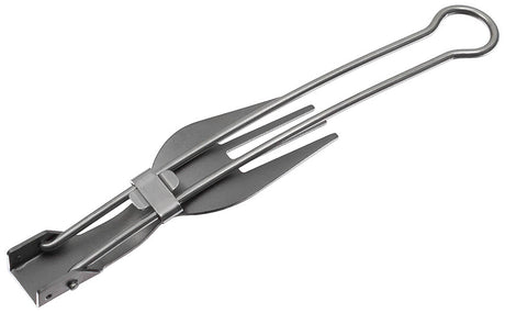 Fourchette pliante Fox Outdoor en titane 22 cm pesant 25 g avec filet de rangement