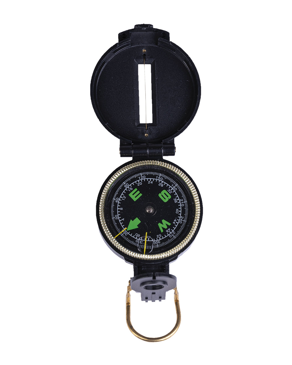 Boussole de visée type US Mil-Tec Engineer boîtier ABS 30 g avec loupe grossissante