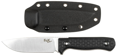 Couteau à lame fixe Fox Outdoor Bushcraft lame 12 cm épaisseur 5,5 mm manche G10