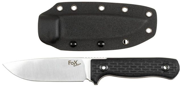 Couteau à lame fixe Fox Outdoor Bushcraft lame 12 cm épaisseur 5,5 mm manche G10
