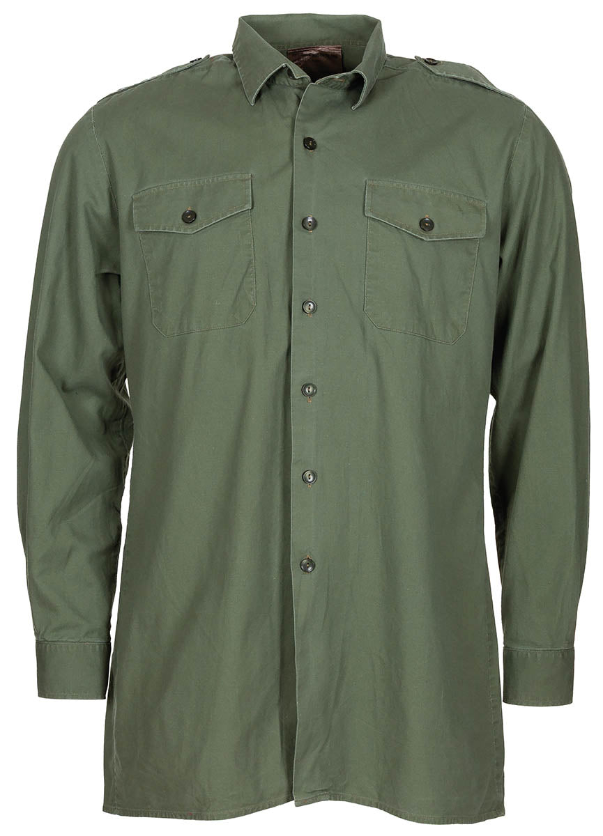 Chemise de campagne britannique à manches longues à patte boutonnée, surplus comme neuf, lot de 10