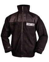 Veste polaire Mil-Tec Security en polyester renforts coudes et épaules deux poches à glissière