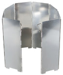 Pare-vent de réchaud pliant Fox Outdoor en aluminium 67 x 24 cm à huit lamelles