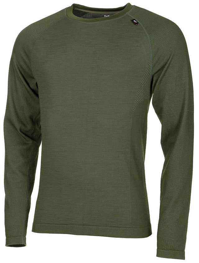 T-shirt thermorégulateur Fox Outdoor Merino 50 à 50 % laine mérinos sans couture