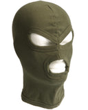 Cagoule trois trous Mil-Tec en coton à maille côtelée fine pour port sous casque
