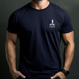 T-shirt Marine Nationale en coton peigné 150 g/m² à marquage recto-verso