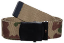 Ceinture MFH en toile coton 3 cm à boucle métallique réglable jusqu'à 130 cm